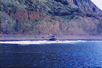 北硫黄島の海岸