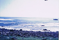 北硫黄島に上陸